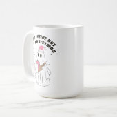 Ghost Dead Inside Maar Het Is Kerstboek Jee Xmas Koffiemok (Voorkant links)