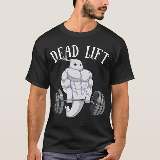Ghost Dead Lift Funny Halloween Lifgewicht Fi T-shirt (Voorkant)