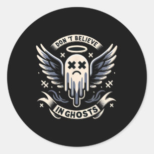 Ghost Design Schattige Ghost Halloween Spooky Seiz Ronde Sticker
