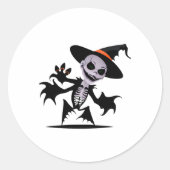 Ghost Devil voor Halloween Sticker (Voorkant)