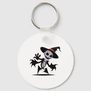 Ghost Devil voor Halloween Sticker Sleutelhanger