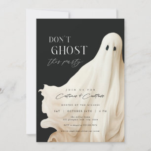 Ghost deze party Halloween uitnodiging niet