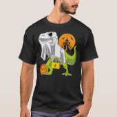 Ghost Dinosaur Funny T Rex Halloween Shirt For Boy (Voorkant)