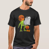 Ghost Dinosaur rex  Boo Halloween Pumpkin Boys Kid T-shirt (Voorkant)