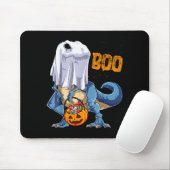 Ghost Dinosaur T Rex Funny Boo Halloween Boys Men  Muismat (Met muis)