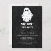 Ghost dit feestje niet Halloween kostuums Party Kaart (Voorkant)