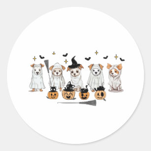 Ghost Dog Black Cat Pumpkin Halloween Sticker