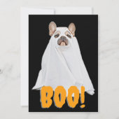 Ghost Dog - French Boo-dog Halloween Invite Kaart (Voorkant)