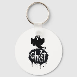 Ghost – Donkere Horror Drip Tekst Kunst Sleutelhanger