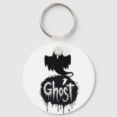 Ghost – Donkere Horror Drip Tekst Kunst Sleutelhanger (Achterkant)