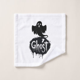 Ghost – Donkere Horror Drip Tekst Kunst Washandje