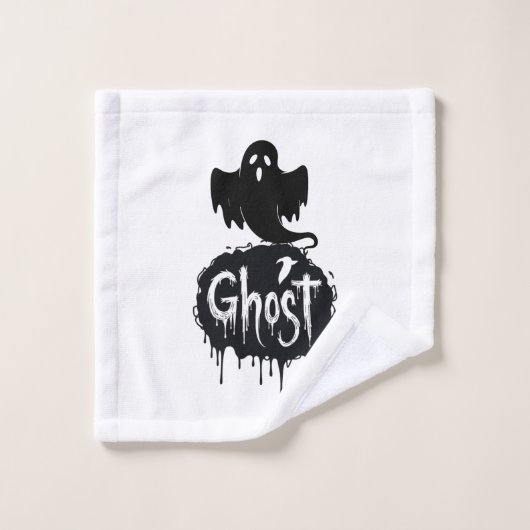 Ghost – Donkere Horror Drip Tekst Kunst Washandje (Wasdoekje)