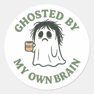 Ghost door mijn eigen Brain Sticker