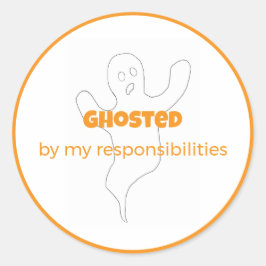 Ghost door Mijn Verantwoordelijkheden Sticker
