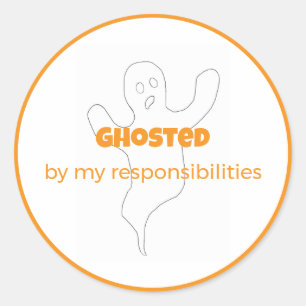 Ghost door Mijn Verantwoordelijkheden Sticker