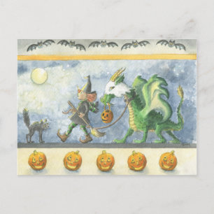 Ghost Dragon van Little Witch (briefkaart) Briefkaart