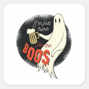 Ghost Drink Beer Vierkante Sticker