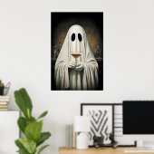 Ghost Drinking Cocktail Espresso Martini Print (Thuiskantoor)