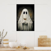 Ghost Drinking Cocktail Espresso Martini Print (Keuken)