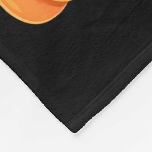 Ghost Drinking Coffee Halloween Cute Ghost Ice Cof Fleece Deken (Hoek)