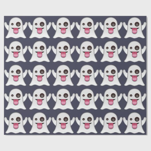 Ghost emoji cadeaupapier (Vlak)