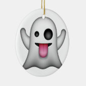 Ghost - Emoji Keramisch Ornament (Rechts)