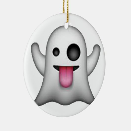 Ghost - Emoji Keramisch Ornament (Rechts)