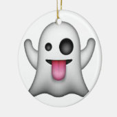 Ghost - Emoji Keramisch Ornament (Links)