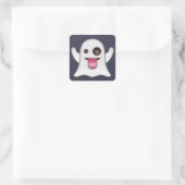 Ghost emoji vierkante sticker (Tas)