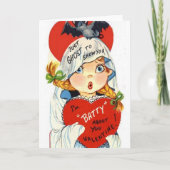  Ghost en Bat Valentijnsdag Kaart (Voorkant)