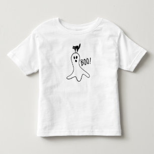 Ghost en Black Cat Halloween Cute Kinder Shirts