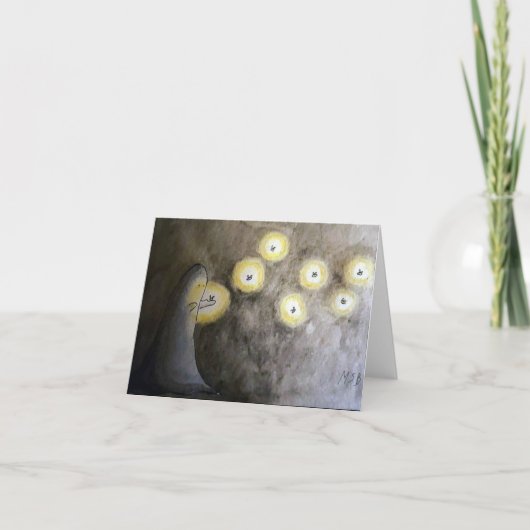 Ghost- en fireflexkaart bedankkaart (Voorkant)