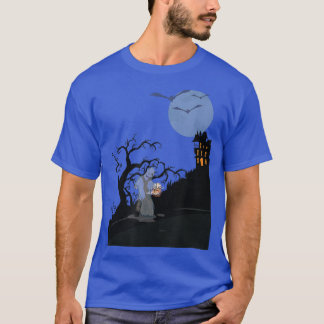 Ghost en gehakt huisontwerp t-shirt