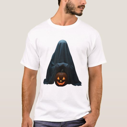 Ghost en Jack op de lantaarn Halloween T-shirt (Voorkant)