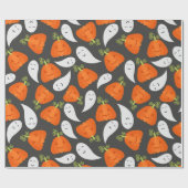 Ghost- en pompoenpatroon cadeaupapier (Vlak)