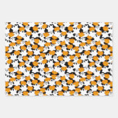 Ghost en Pumpkin Halloween Pattern Inpakpapier Vel (Voorkant 3)