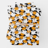 Ghost en Pumpkin Halloween Pattern Inpakpapier Vel (In situ)