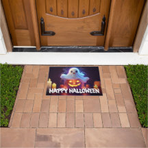 Ghost en Pumpkin Happy Halloween