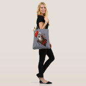 Ghost en rode ballon tote bag (Op model)