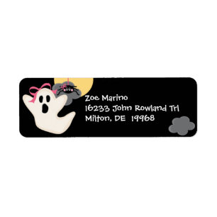 Ghost en Spider Return Address Labels