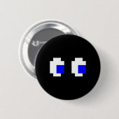Ghost Eyes Pixel Arcade Videogame 8-bit matching Ronde Button 5,7 Cm (Voorkant /achterkant)