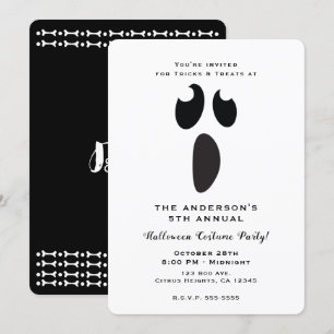 Ghost Face Halloween Feest Verpakkingsfeestje Kaart