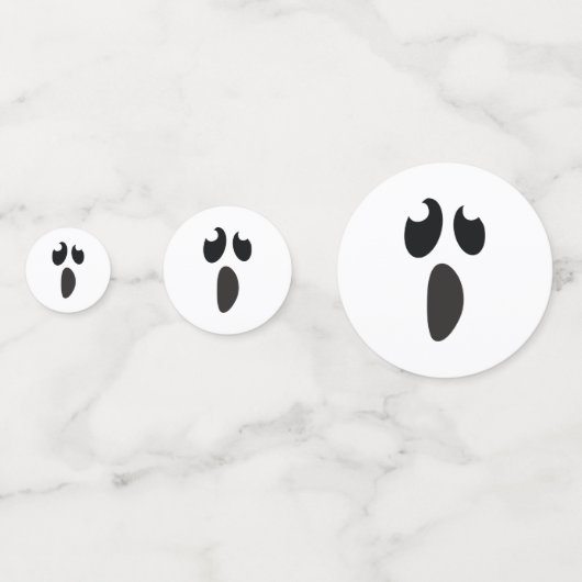 Ghost Face Halloween Kostuumfeest Confetti (Voorkanten)