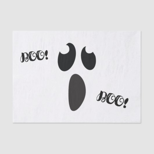 Ghost Face Halloween Party Trick or treat Favor Tissuepapier (Voorkant)