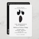 Ghost Face Halloween Party Trick or treat Party Kaart (Voorkant / Achterkant)