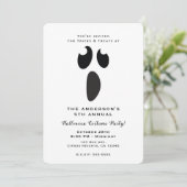 Ghost Face Halloween Party Trick or treat Party Kaart (Staand voorkant)