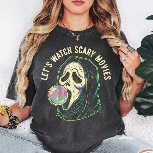Ghost Face Laten we Griezelfilms Kijken Bubble Gum T-shirt
