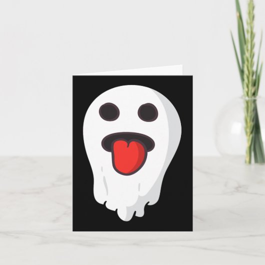Ghost Face Outfit voor Halloween kostuums Kaart (Voorkant)