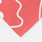 Ghost Face Pattern Coral Fleece Deken (Hoek)