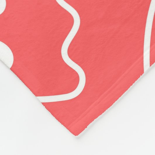 Ghost Face Pattern Coral Fleece Deken (Hoek)